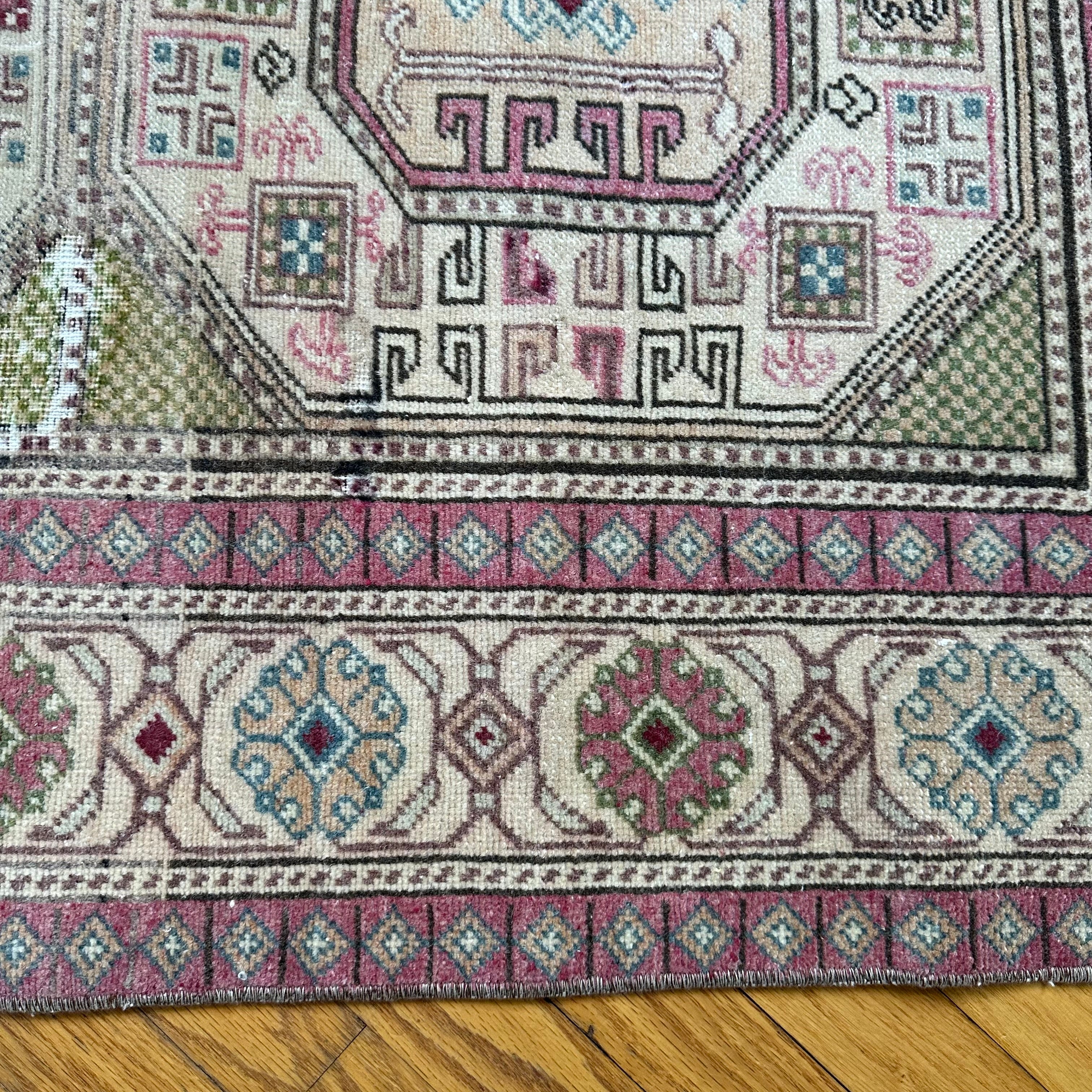 52×323 \"Row of trees\"ViNTAGE TURKiSH RUG 52×323 